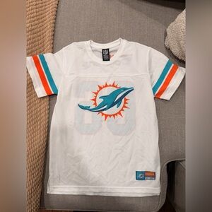 Miami Dolphins Youth Jersey White Mesh NFL‎ Team Apparel Size 14–16